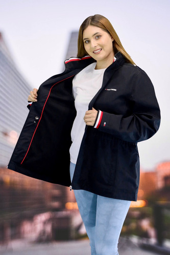 Chamarra Tommy Hilfiger Mod. 76a0354012 Color Negro