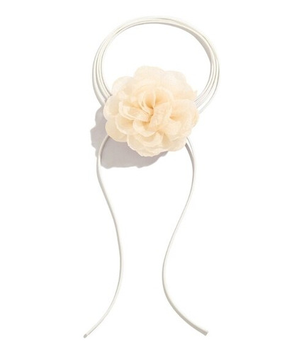 Super Fairy Rose Mesh Flower Fragrance-collar Retr Beige