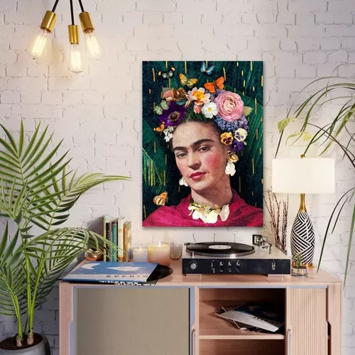 Vintage Look Frida Print Fabric por metro, Tela mexicana de decoración del  hogar, Tela interior exterior, Telas de poliéster impresas digitalmente -   México