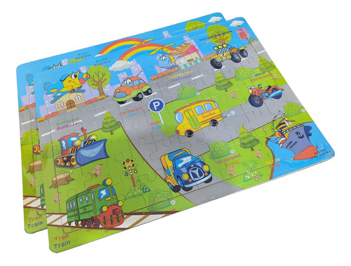 Juego Puzzle De Madera Infantil *ag*