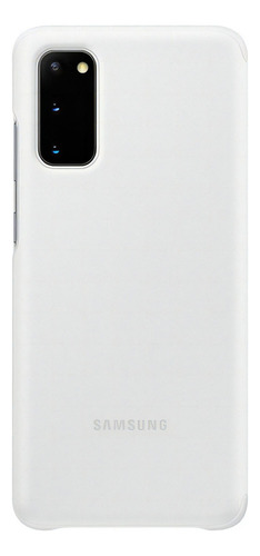 Funda Samsung Galaxy S20 Smart Clear View Cover Ef-zg980 Color Blanco
