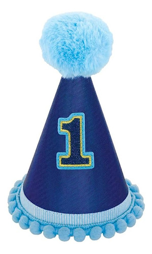 Sombrero Con Pompones Para El Primer Cumpleaños Del Bebe Niñ