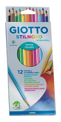 Lapices Stilnovo Acuarelable X12 Colores Giotto