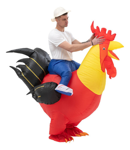 Disfraz Inflable De Animal De Pollo Para Niños Adultos