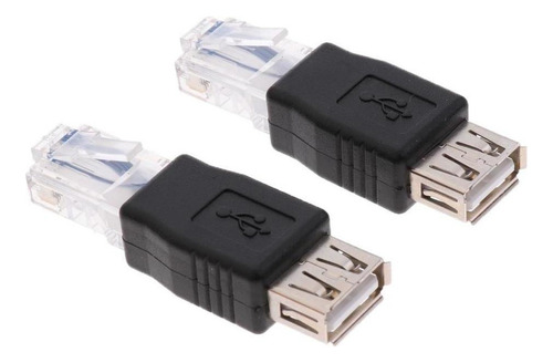 2x Ethernet A Usb2.0 Adaptador Convertidor De Red De Enchufe