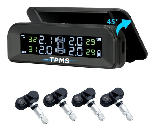 Tpms Sensor De Presión Y Temp. Solar Autos C/sens. Internos