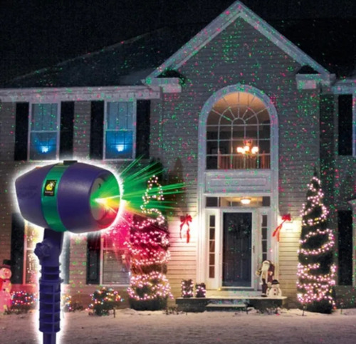 Imagen 7 de 8 de Luz Laser Exterior Extaca Luces Navidad Lluvia