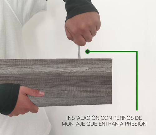 Imagen 8 de 9 de Set De 4 Repisas Flotantes Estilo Librero 45 X 15 Cm