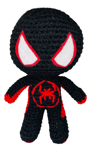 Hermoso Peluche Grande D Miles Morales Tejido A Mano Crochet