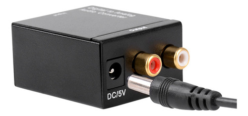 Adaptador Convertidor Con Fibra Óptica A Audio Analógico