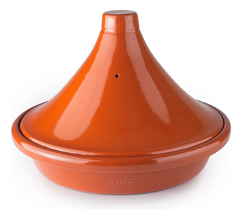 Tajine Natural Marron De Barro Natural Esmaltado Ibili