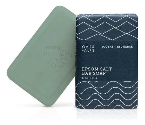 Oars + Alps Epsom Salt - Jabn De Barra Para Hombre, Hecho Co