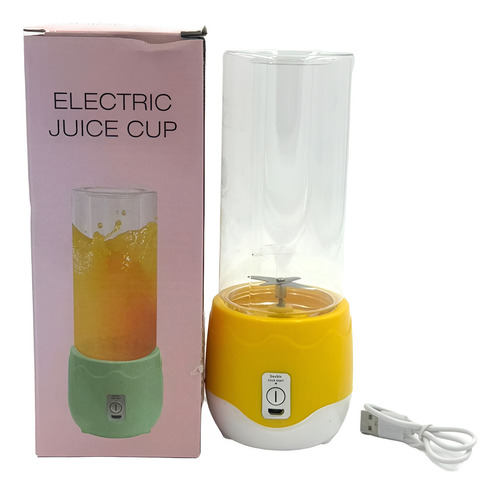 6 Mini Licuadora Portátil Recargable Usb 450ml Mayoreo