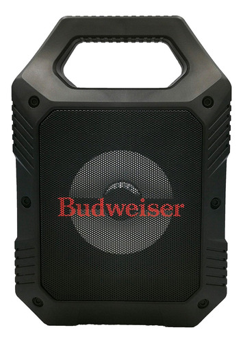 Budweiser Altavoz Inalámbrico Bluetooth Portátil Con Ilumina Color Budweiser Negro 110v
