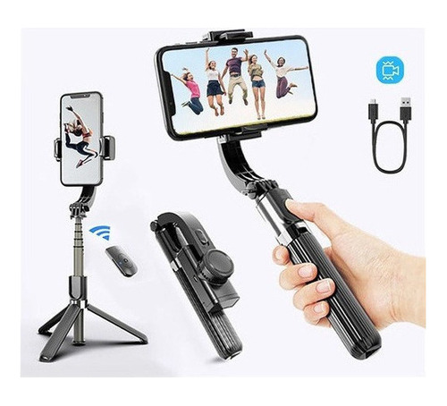 Estabilizador De Cardán, Bastón Bluetooth Para Selfies Y Trí