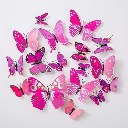 36 Piezas De Calcomanías De Pared De Mariposas - Decoración 