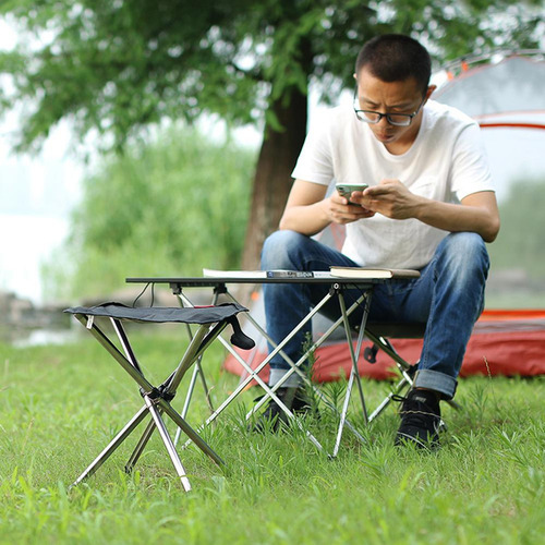 Silla Compacta Plegable Al Aire Libre Para Acampar Y Festiva