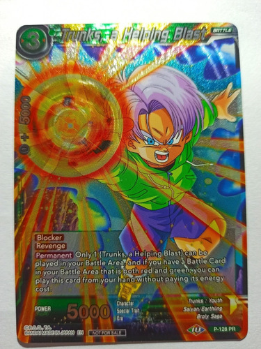 Cartas Dragon Ball Trunks Helping Blast Holo Darkside Tcg