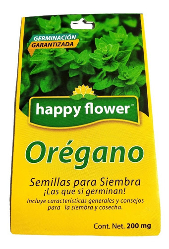 Semillas De Oregano Flores Felices Huerto Del Hogar 654
