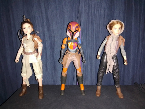 Star Wars Forces Of Destiny Lote De 3 Muñecas Rey Sabine Jin (Usado)