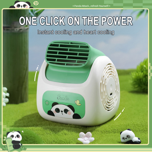 Ventilador De Escritorio De La Serie G Cute Pattern Con Carg