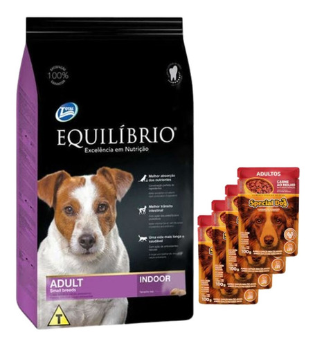 Equilibrio Adultos Razas Pequeñas 7,5kg + 4 Salsas