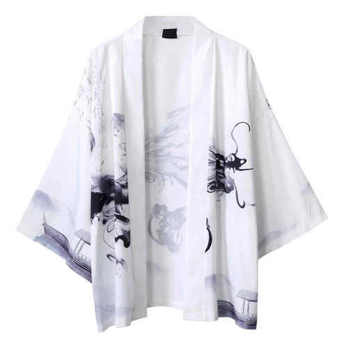 X Kimono Japonés De Verano X726 Con Mangas De Cinco Puntos P