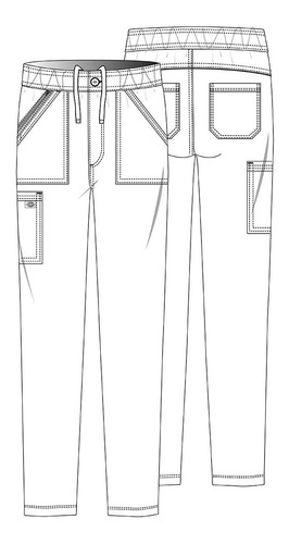 Imagen 5 de 5 de Dickies Dk220 Pantalón Balance Hombre Quirúrgico Clínico
