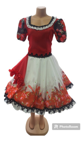 Vestido De Huasa, Fiestas Patrias Chile, Rojo Juvenil