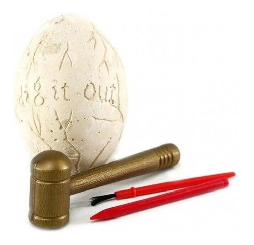 Imagem 2 de 5 de Ovo Dinossauro Fóssil Escavação Brinquedo Escavar Arqueologo