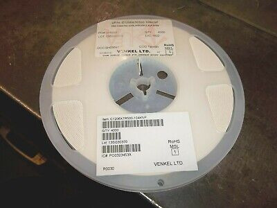 Venkel C1206x7r500-104knp Capacitors 1206 X7r 50v 0.1uf Qt