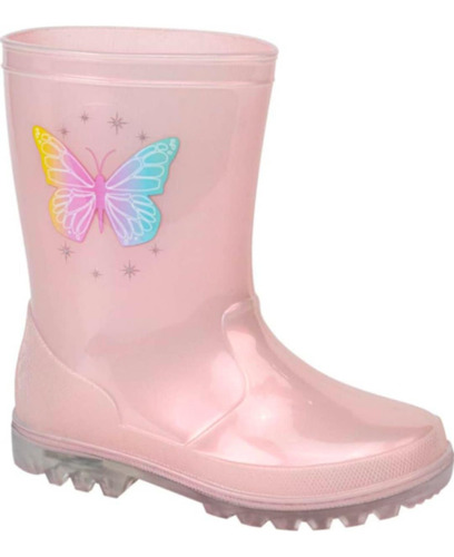 Botas De Lluvia Con Luces Led Niña 1222445 Estampada