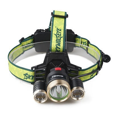 30000lm Cree Xm-l 3t6 Linterna Cabeza Lámpara 2 X 18650 Bate