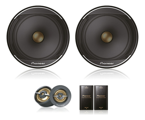 Set De Medios Pioneer Ts-a1608c8 2 Vias 6.5 PuLG 80 W Rms