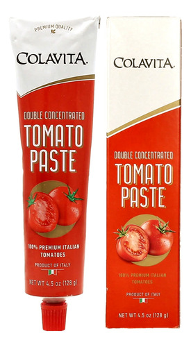 Pasta De Tomate Duplo Colavita Tubo 128g Unidade Pasta