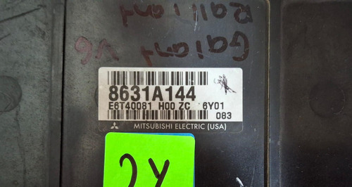 Pcm Computadora Mitsubishi Galant 3.8l 2007-2008 8631a144 (Usado)