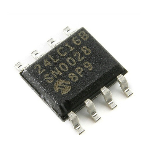 24lc16b 24lc16 Soic-8 Eeprom 16kbit Pack X 2