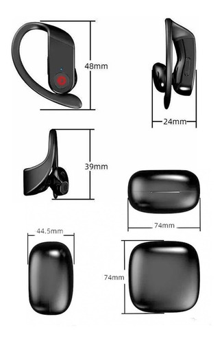 Imagen 6 de 9 de Auriculares Inalámbrico Bt 5.0 Tws Deportivo Símil Truewings