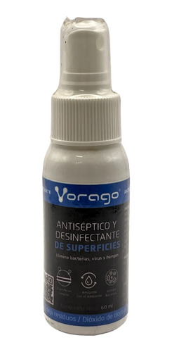 Limpiador Desinfectante Antiseptico Vorago Cln-301 60 Ml