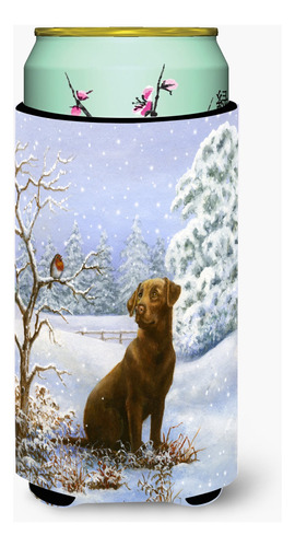 Caroline's Treasur Bdba434atbc Chocolate Labrador Snowy Tall