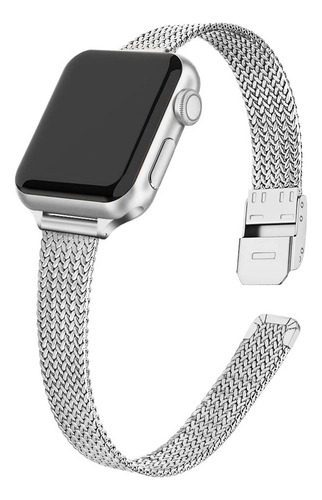 Correa Milanesa Para Apple Watch  Pulsera De Metal De Acero