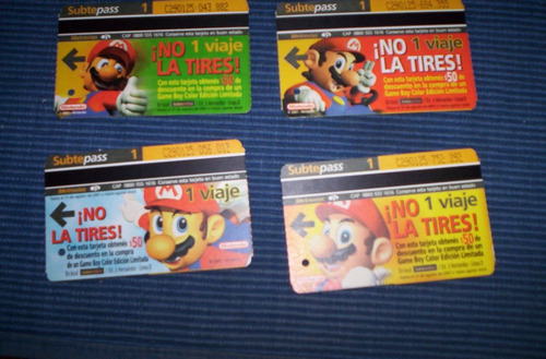 Tarjetas Subtepass Serie Mario Bros Serie 54