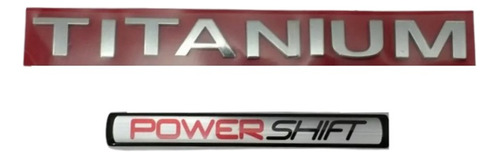 Emblema Ford Titanium + Powershift New Fiesta