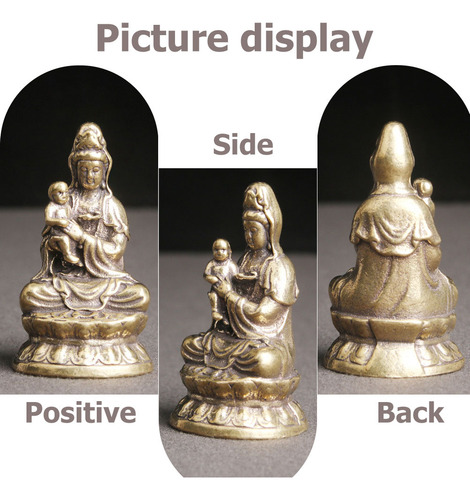 Estatua De Quan Yin, Estatua De Latón De Quan Yin, Figura De