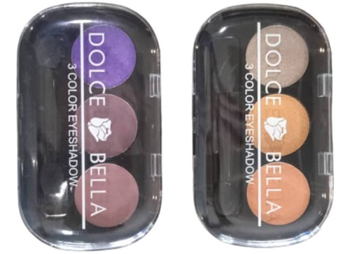  2 Paletas De Sombras Alta Cobertura 6 Tonos  Dolce Bella