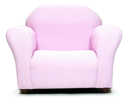 Silla Gingham Redondeada Keet, Silla Club, Rosado