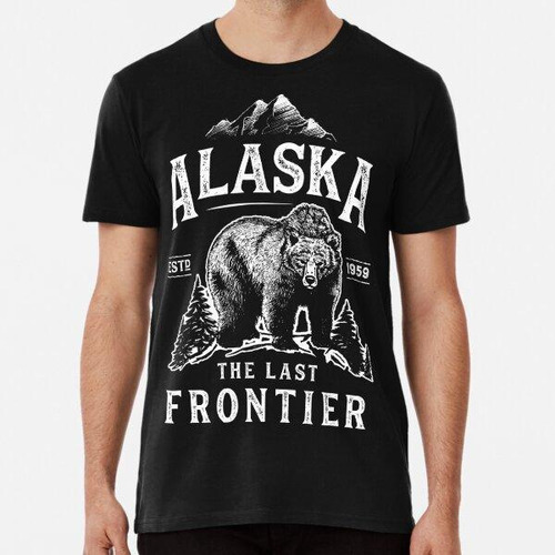 Remera Alaska The Last Frontier Bear Home Camiseta Hombre Mu
