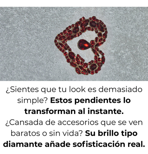 Aretes De Corazon Con Piedras Aretes De Princesa