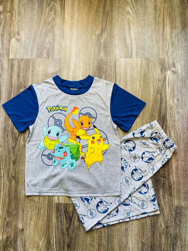 Pijamas Para Niños De Mono Y Franela. Pokemon 