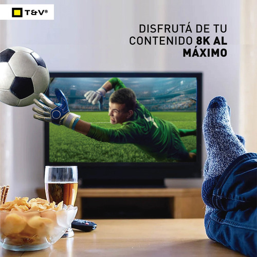 Imagen 4 de 7 de Cable Rasch Thonet & Vander Hdmi 8k 60fps 4k 120fps 3 Metros